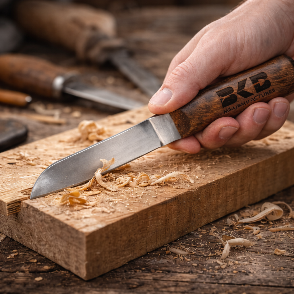 BKB Utility Knife – Wooden Handle | Precision Craft Tool